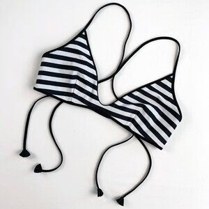 LULULEMON Water: Surf To Sand, Tie Bikini Swim Top, in Reversible Stripe